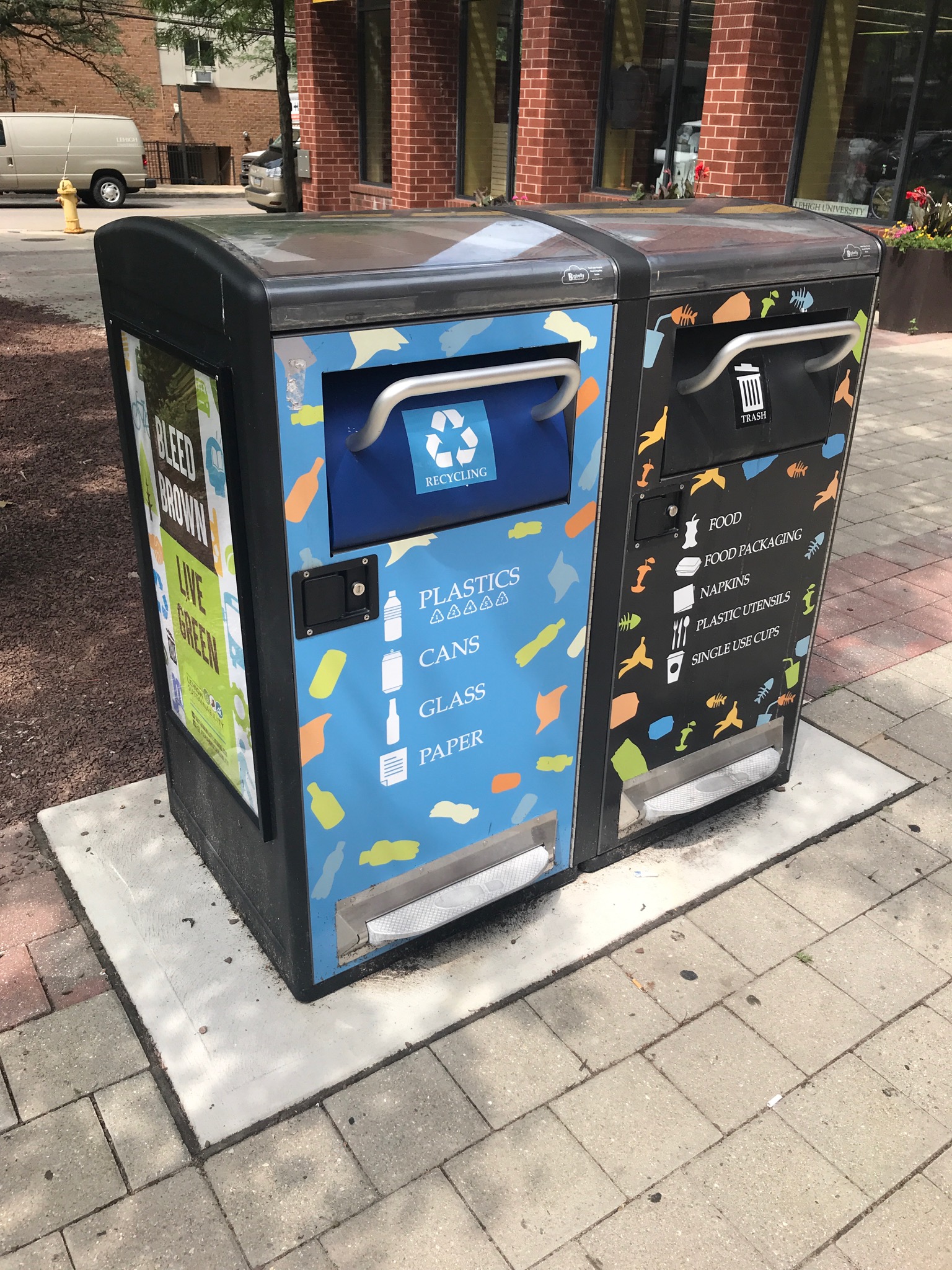 Big Belly Bin Advertising Sustainability
